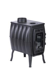 Чугунная печь-камин Бахтинка, черная (ProMetall) 9 кВт